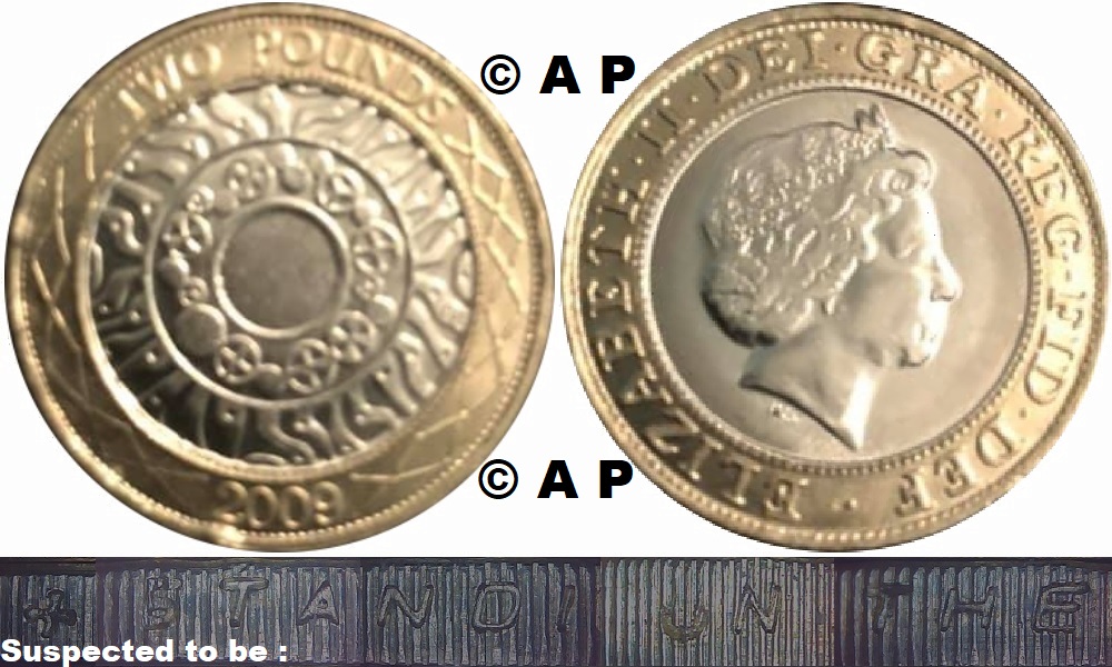 Image of the coin. All images  TheFakePoundCoinDatabase unless otherwise stated.