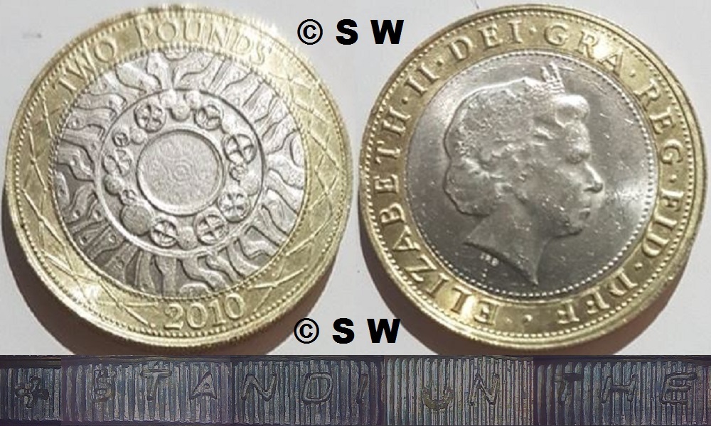 Image of the coin. All images  TheFakePoundCoinDatabase unless otherwise stated.