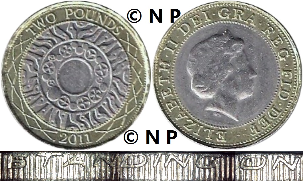 Image of the coin. All images  TheFakePoundCoinDatabase unless otherwise stated.
