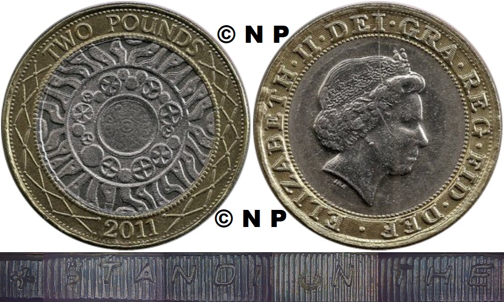 Image of the coin. All images  TheFakePoundCoinDatabase unless otherwise stated.