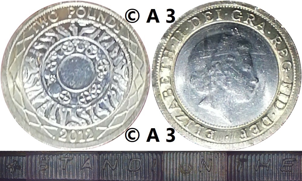 Image of the coin. All images  TheFakePoundCoinDatabase unless otherwise stated.