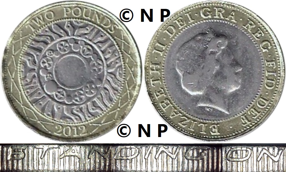Image of the coin. All images  TheFakePoundCoinDatabase unless otherwise stated.