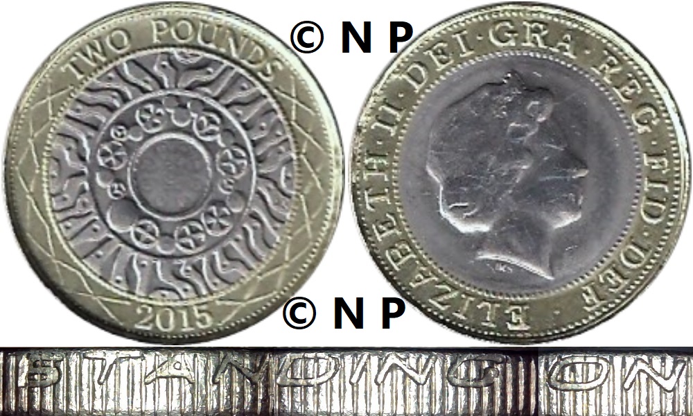 Image of the coin. All images  TheFakePoundCoinDatabase unless otherwise stated.