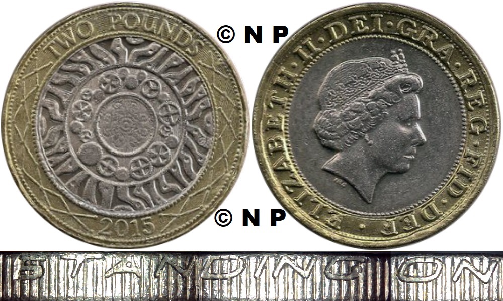 Image of the coin. All images  TheFakePoundCoinDatabase unless otherwise stated.