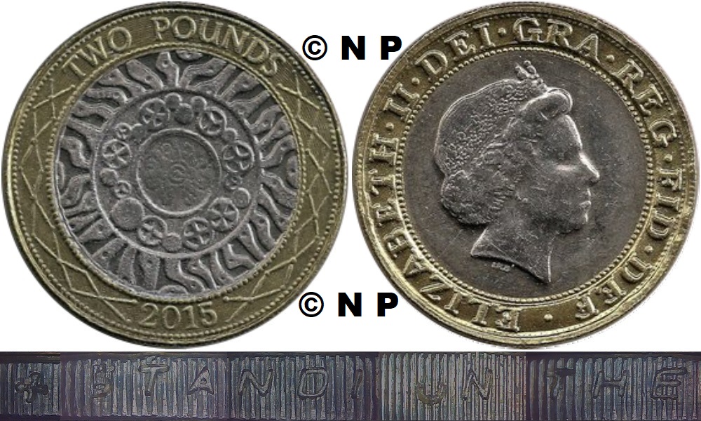 Image of the coin. All images  TheFakePoundCoinDatabase unless otherwise stated.