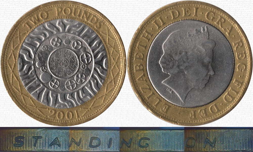 Image of the coin. All images  TheFakePoundCoinDatabase unless otherwise stated.