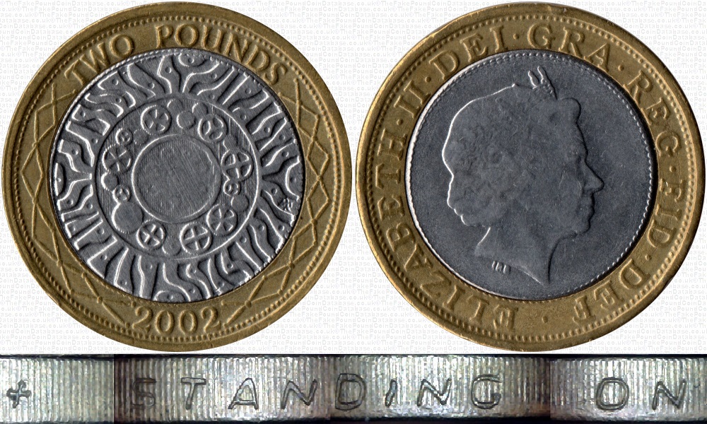 Image of the coin. All images  TheFakePoundCoinDatabase unless otherwise stated.