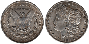 1884O Morgan $1